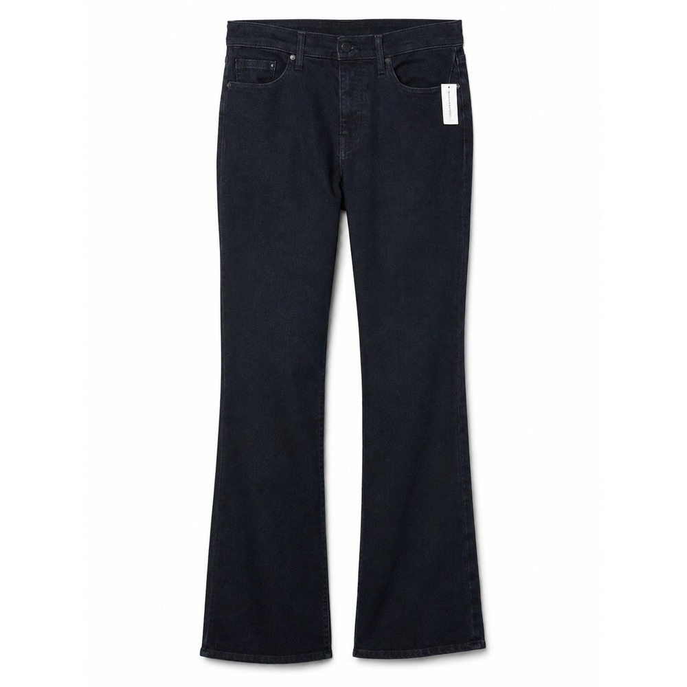 Banana Republic Flare Jeans Womens 30L Dark Indigo NEW High Rise Premium Denim